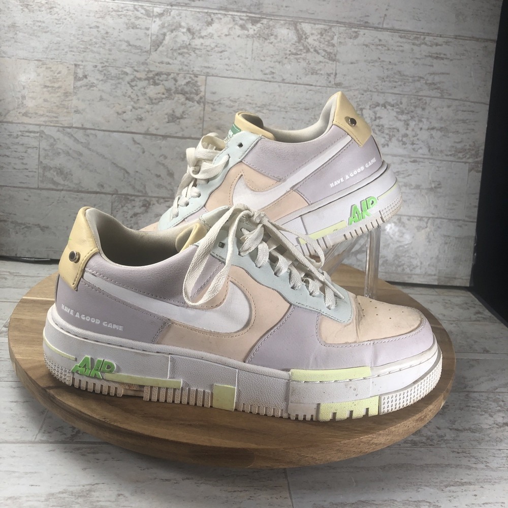 Nike Womens Air Force 1 Low Pixel Have A Good Game Sneaker Shoes Size 9